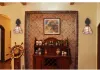 European retro country art decorative three-dimensional pollen red single-head wall lamp mirror front lamp Specification image